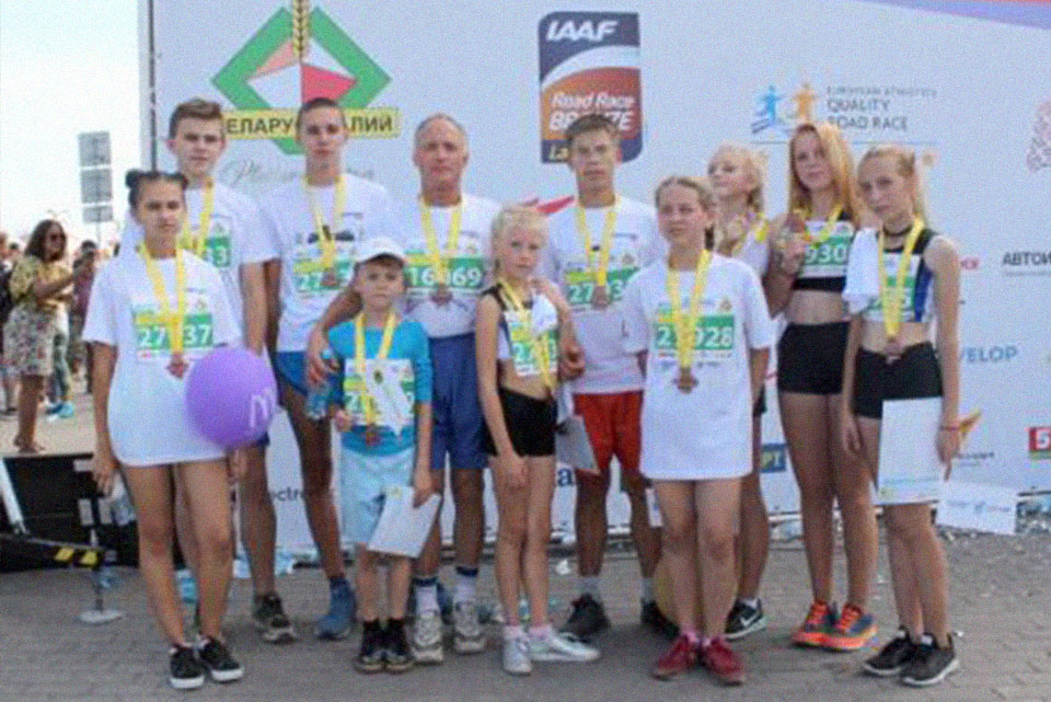 Наши спортсмены на Минском полумарафоне
