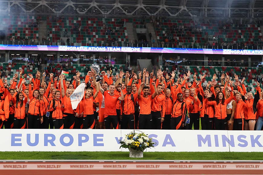 Минский  матч  легкоатлетов  Европы и США запомнится надолго