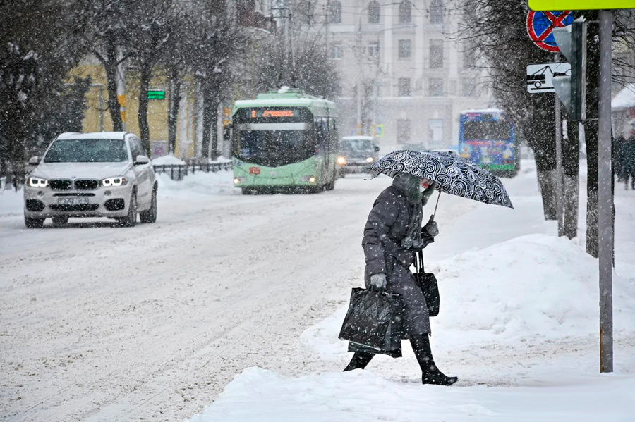 ГАИ предупреждает о гололедице и снежной каше на дорогах