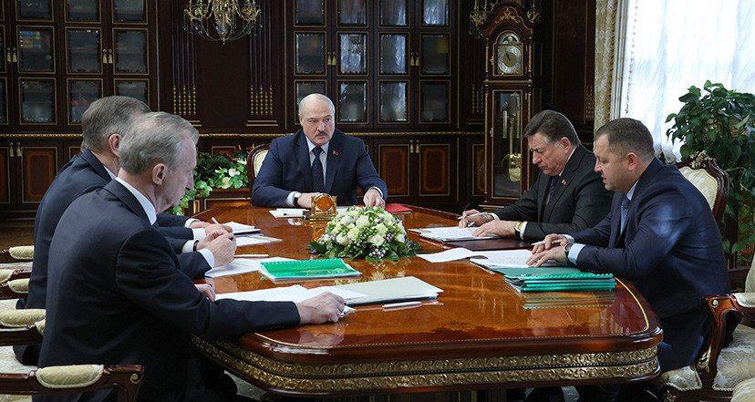 Лукашенко принял с докладом чиновников по наведению порядка в лесах после январской стихии