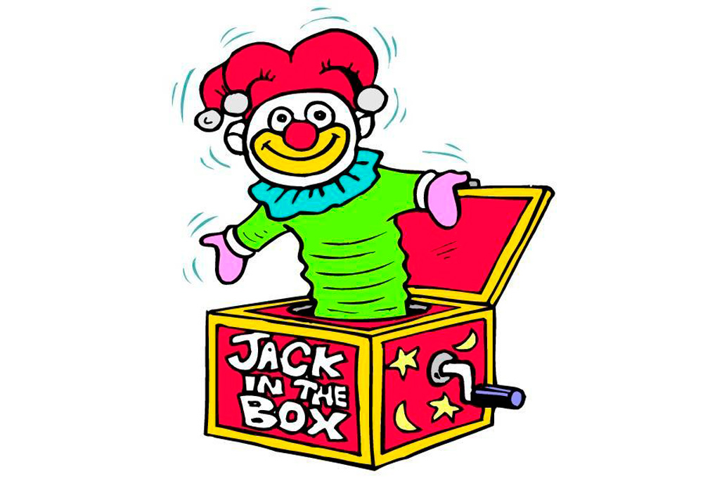 Попрыгунчик по английски. Шкатулка с клоуном. Jack-in-the-Box для детей. Коробка с клоуном. Шкатулка с клоуном на пружине.