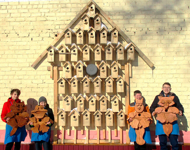 Разам майструем «катэджы» для птушак