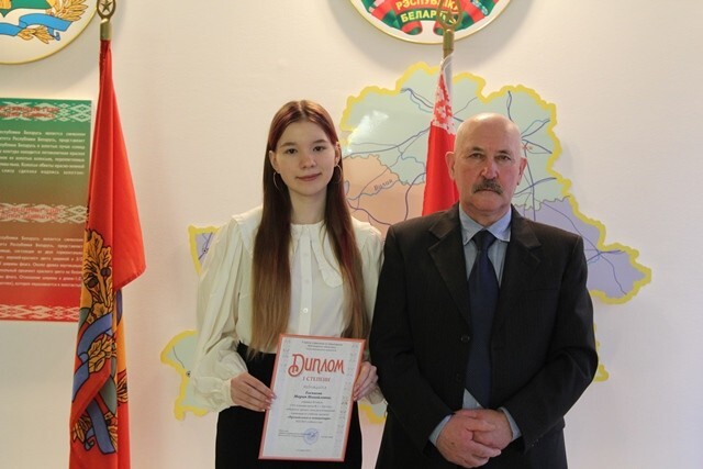 Победителем заключительного этапа республиканской олимпиады стала учащаяся 11 «А»  класса ГУО «Средняя школа №1 г.Круглое» Мария Тоскаева