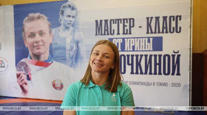 Встречи, заряжающие на победы. Ирина Курочкина дала мастер-класс юным борцам Шкловского района