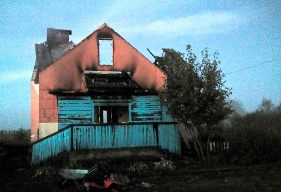 В Круглянском районе горел частный жилой дом