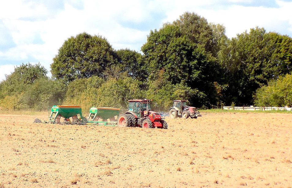 Начался осенний сев