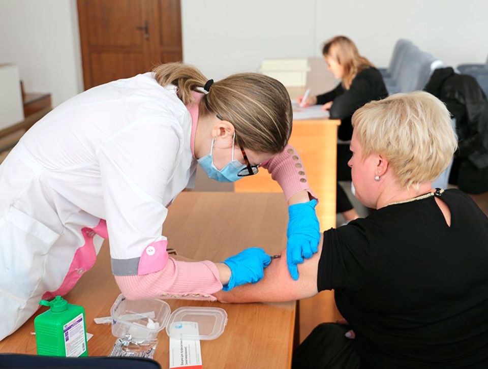 В Круглянском районе активно проводится вакцинация против гриппа