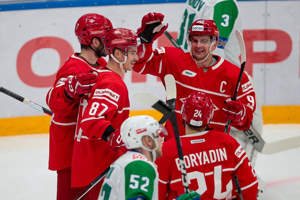 «Спартак» переиграл «Салават Юлаев» в матче Континентальной хоккейной лиги