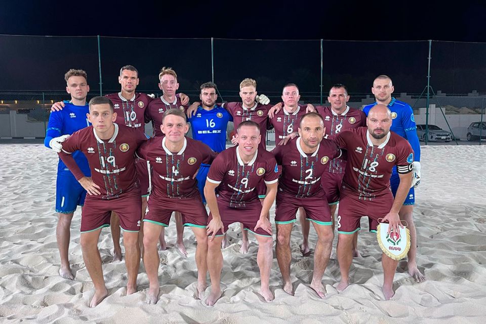 Команда Беларуси по пляжному футболу победила сборную ОАЭ в товарищеской игре