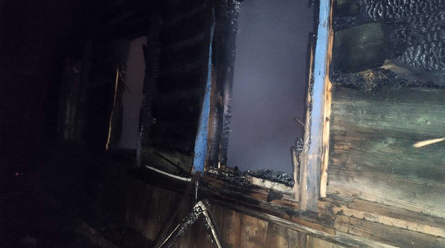 В Дрибинском районе при пожаре погибла пенсионерка