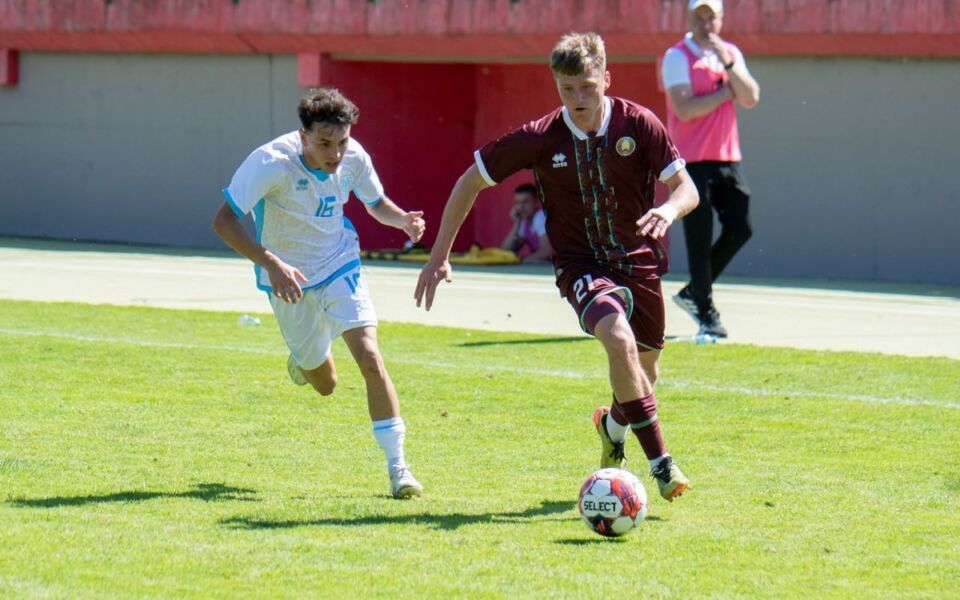 Юношеская сборная Беларуси по футболу победила сверстников из Сан-Марино в квалификации ЧЕ