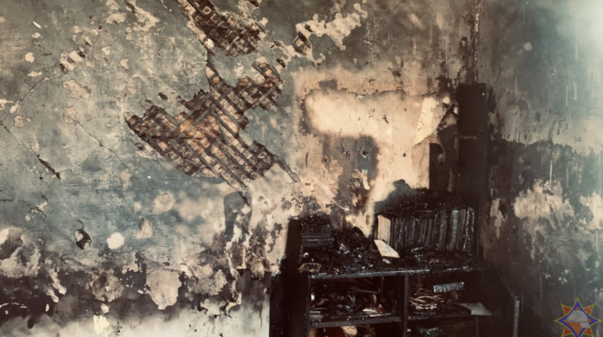 Мужчина госпитализирован после пожара в квартире в Слониме