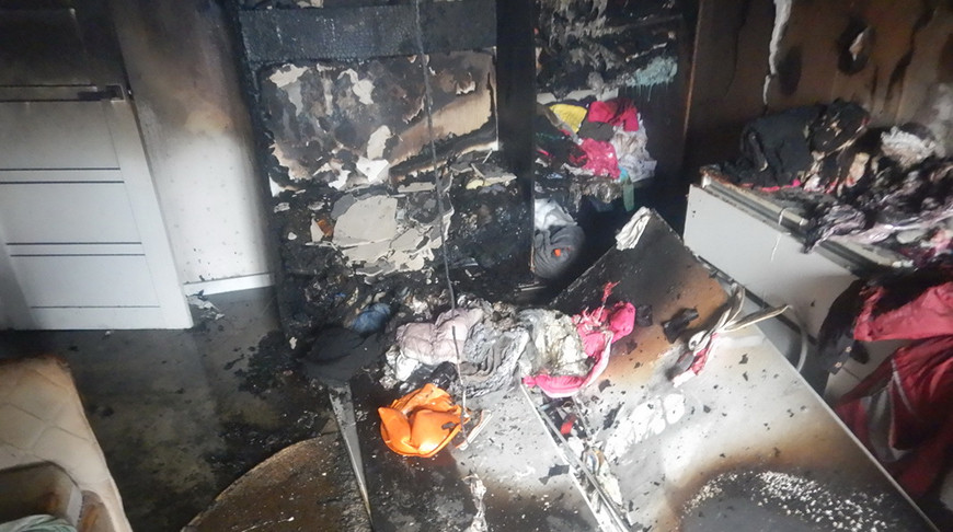 Семья в Могилеве спаслась при пожаре благодаря сработавшему АПИ