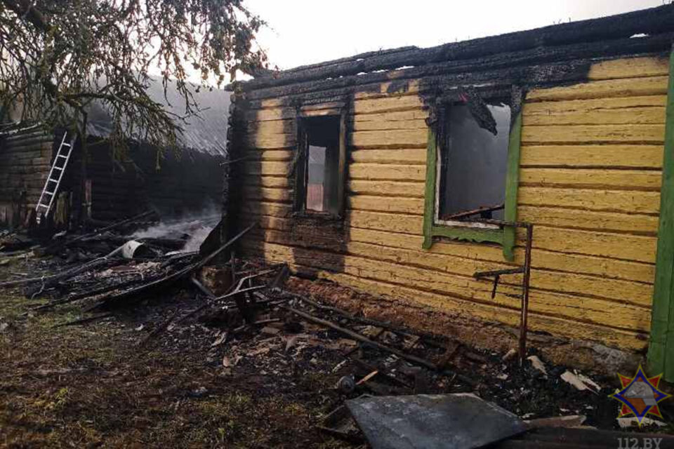 МЧС: в Верхнедвинском районе при пожаре в частном доме погиб мужчина