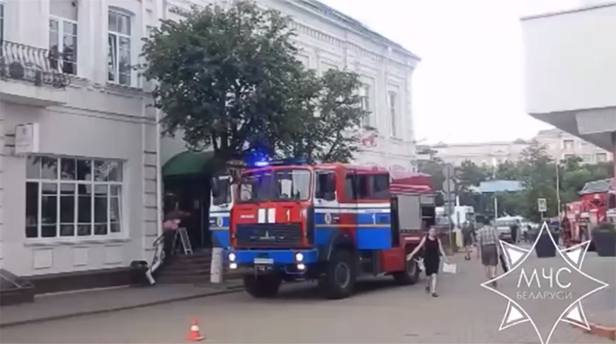 В Могилеве подразделения МЧС потушили загорание в гостинице