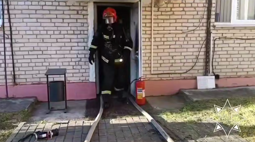 В Слониме горела поликлиника