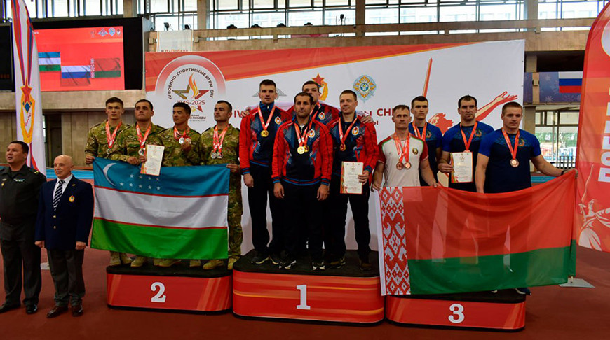 Белорусские гиревики завоевали бронзу на военно-спортивных играх в Москве