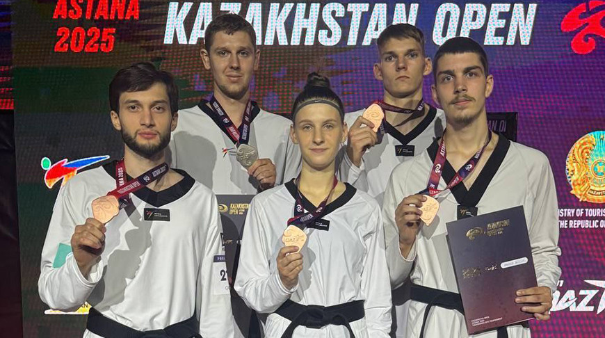 Белорусские тхэквондисты завоевали пять наград на старте турнира в Астане
