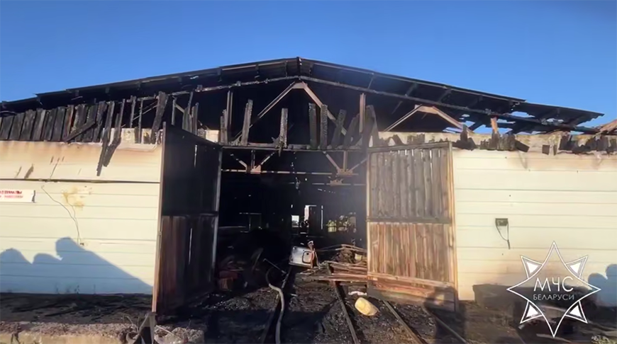 Спасатели потушили пожар на пилораме в Столбцовском районе 