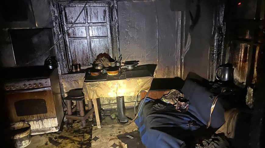 При пожаре в Островецком районе погиб мужчина 