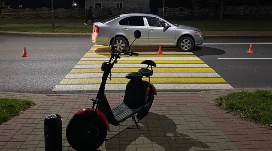 Парень проезжал пешеходный переход на СПМ и попал под колеса авто в Лиде