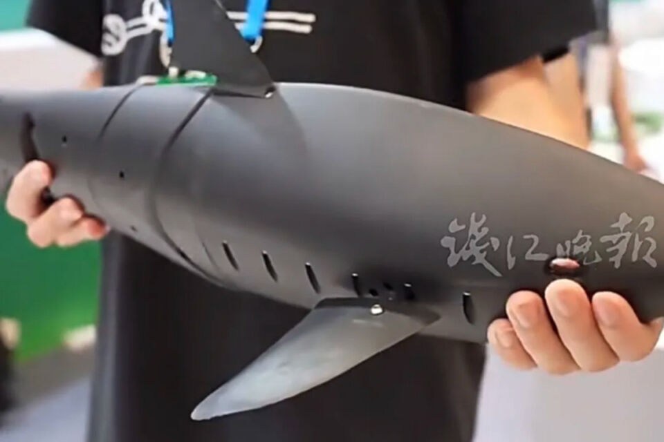 В китайское озеро Сиху запустили роботов-рыб для поиска случайно упавших в воду телефонов и кошельков