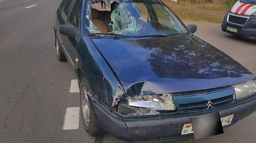 Мотоциклист пострадал при столкновении с легковушкой под Гродно
