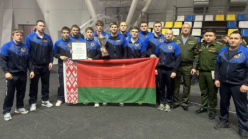 Сборная ВС Беларуси завоевала бронзу на международном турнире по спортивной борьбе в Кызыле