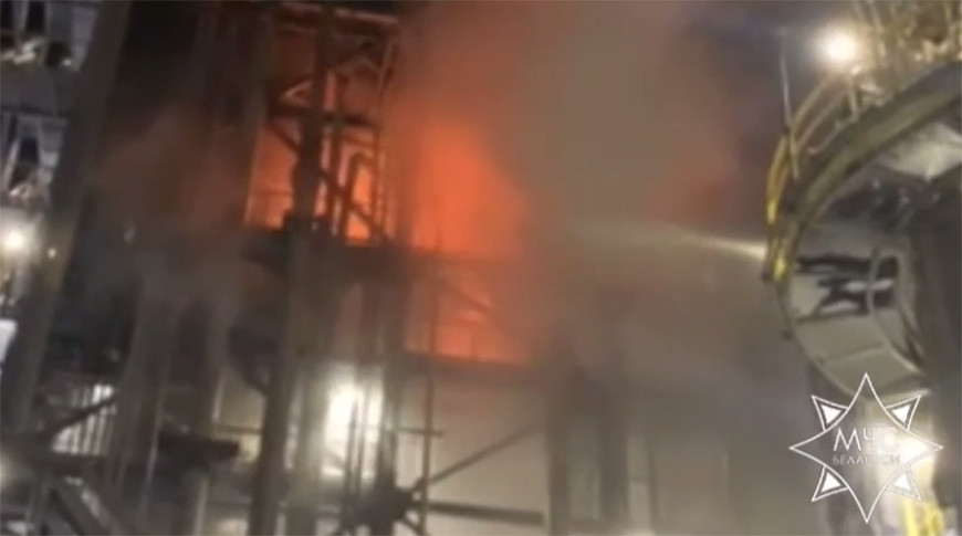 На территории ОАО «Нафтан» произошло загорание дизельного топлива технологической установки