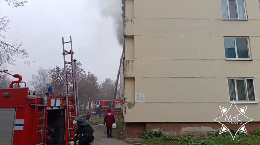 Мужчина спасен при пожаре в квартире в Орше
