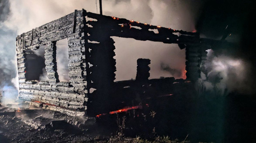 В Кличевском районе при пожаре частного дома погиб мужчина