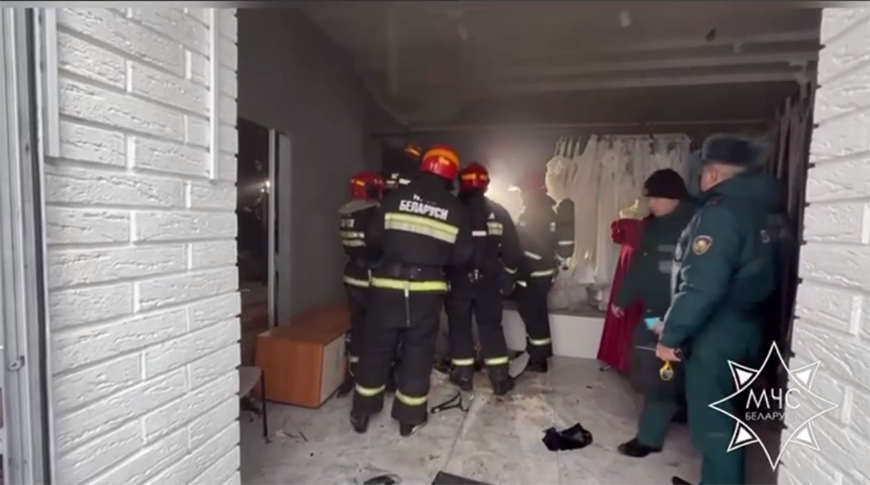 В Могилеве произошел пожар в свадебном салоне 