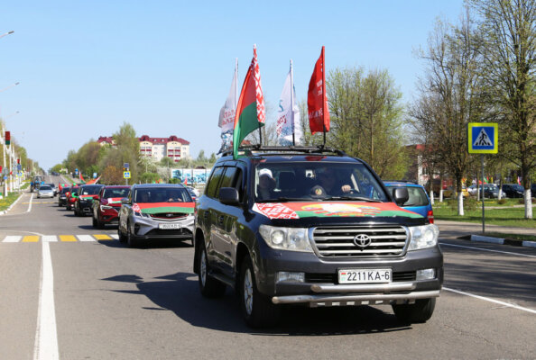 На Круглянщине прошел патриотический автопробег «Путь к памяти», посвященный Дню Победы