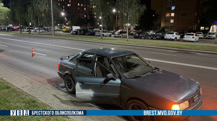 В Бресте пьяный пешеход попал под колеса машины